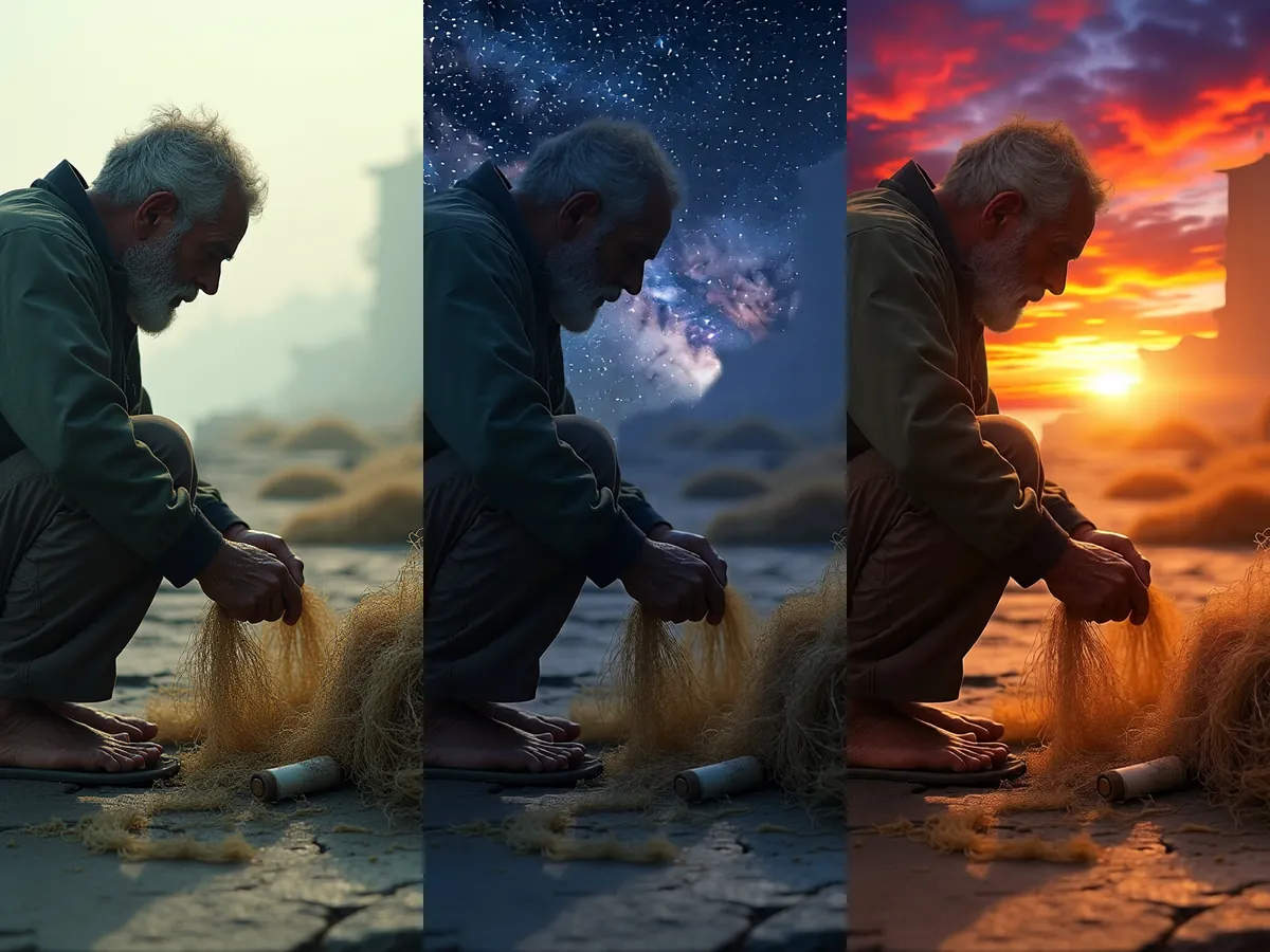 Retouching · sky swap
